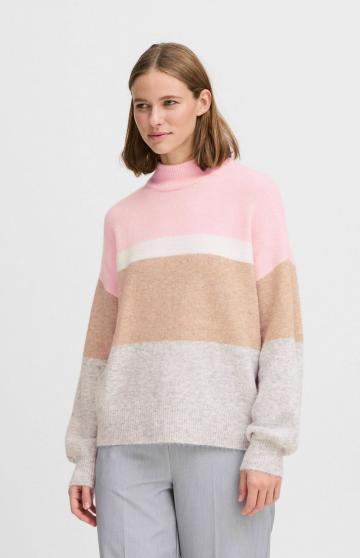 Пуловер в полоску