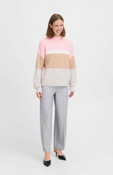 Пуловер в полоску