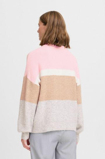 Пуловер в полоску