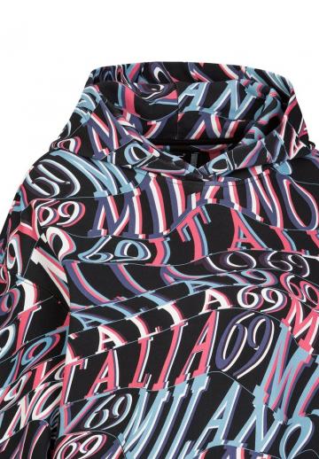 Пуловер с капюшоном