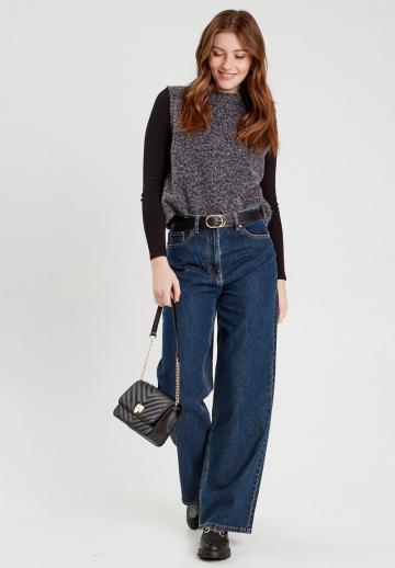 Пуловер без рукавов