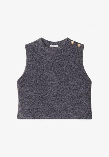 Пуловер без рукавов