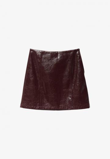 Кожаная юбка