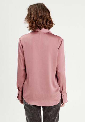 Атласная блузка