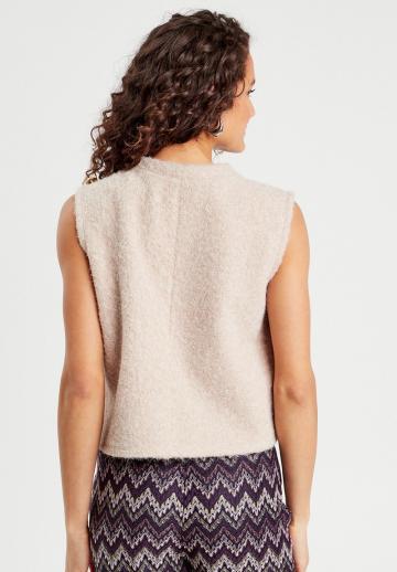 Пуловер без рукавов