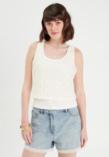 Блузка без рукавов
