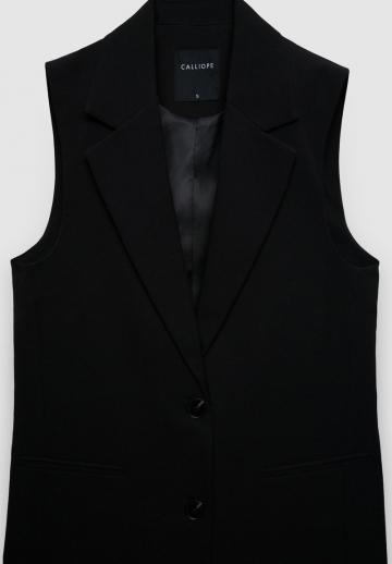 Длинный жилет