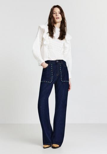 Атласная блузка