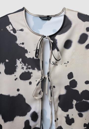 Атласная блузка