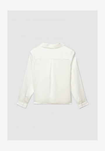 Атласная блузка