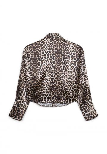 Атласная блузка