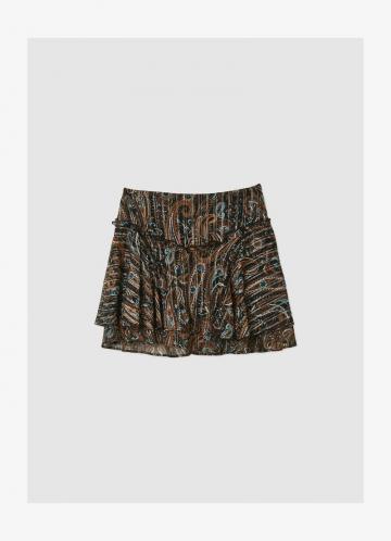 Юбка с воланами