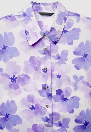 Атласная блузка