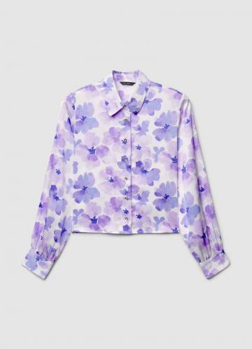 Атласная блузка