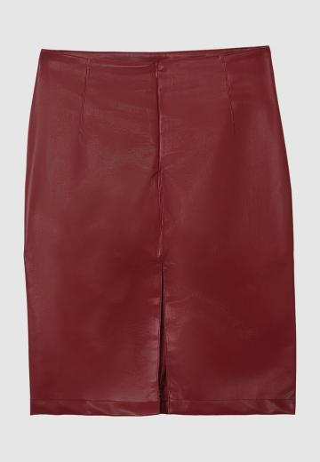 Кожаная юбка