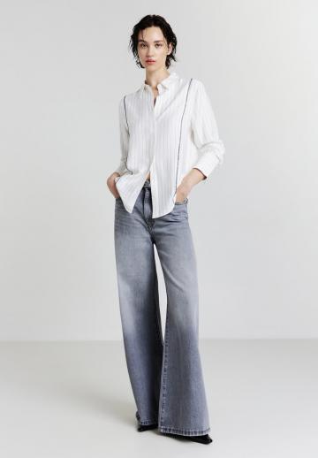 Атласная блузка