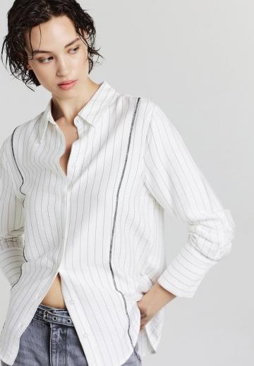 Атласная блузка