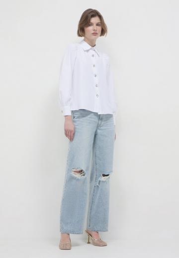 Атласная блузка