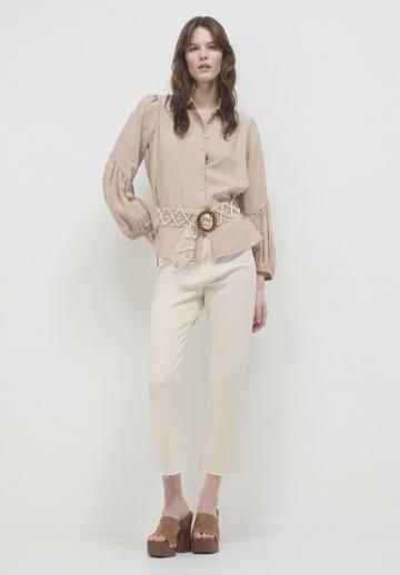 Атласная блузка