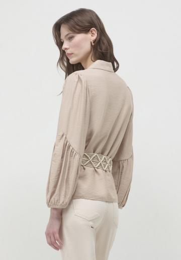 Атласная блузка