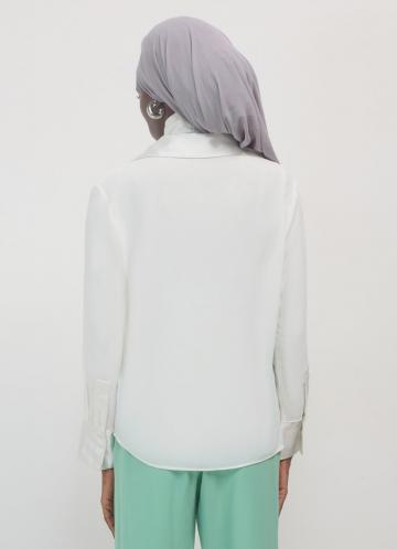 Атласная блузка