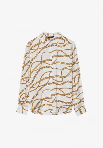 Атласная блузка