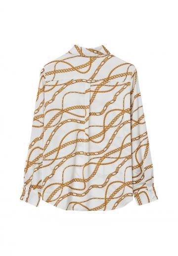 Атласная блузка