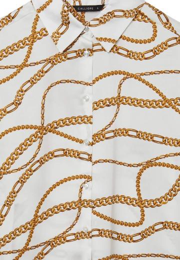 Атласная блузка