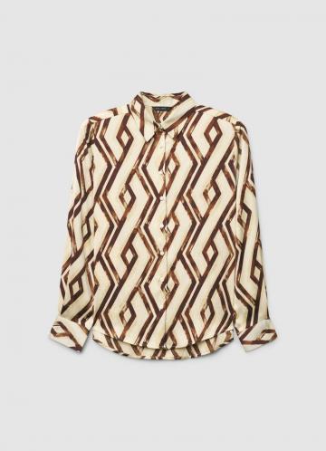 Атласная блузка