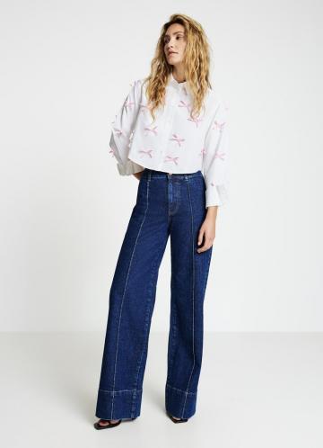 Атласная блузка