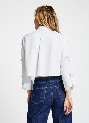 Атласная блузка