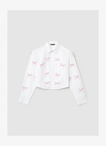 Атласная блузка