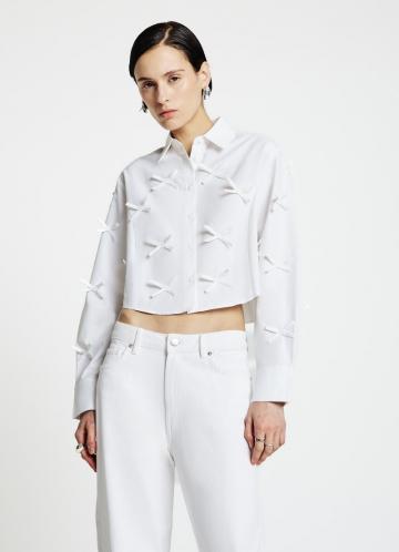 Атласная блузка