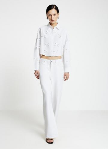 Атласная блузка