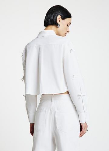 Атласная блузка