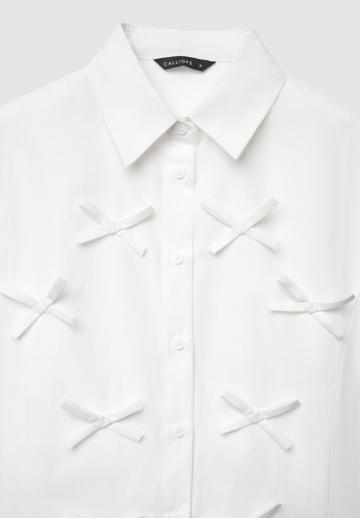 Атласная блузка