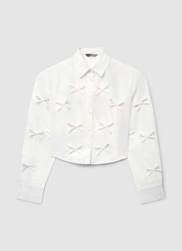 Атласная блузка