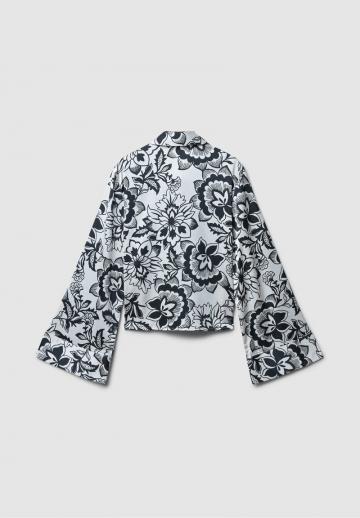 Атласная блузка