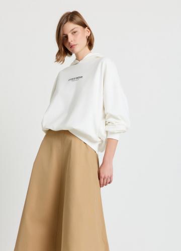 Пуловер с капюшоном