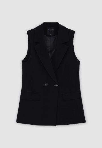 Длинный жилет