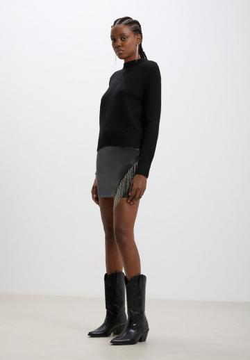 Кожаная юбка