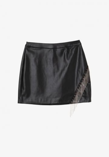 Кожаная юбка
