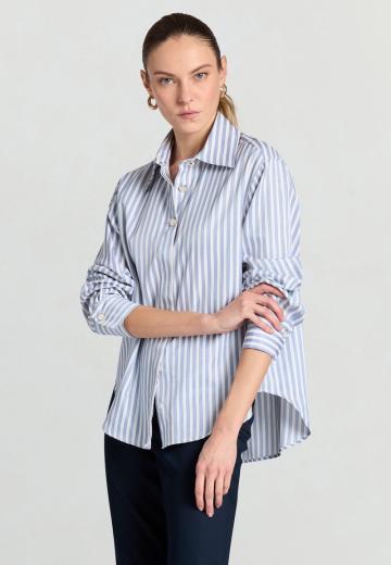 Атласная блузка