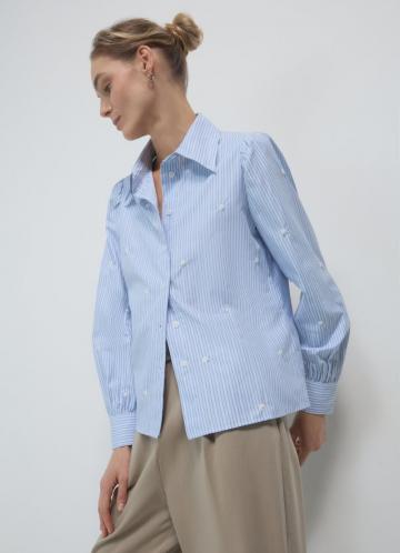 Атласная блузка