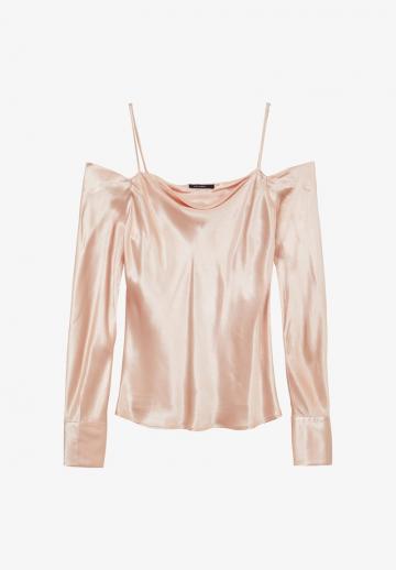 Атласная блузка
