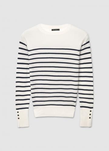 Пуловер в полоску