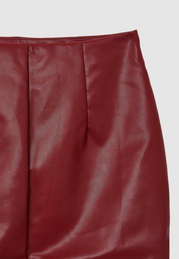 Кожаная юбка