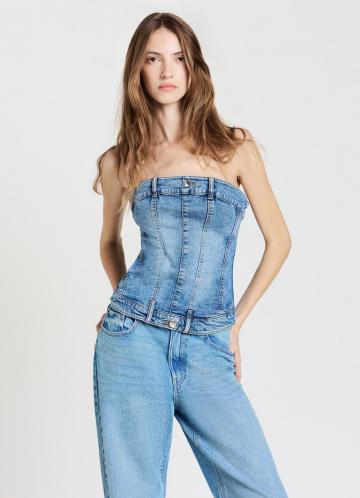 Джинсовая блузка