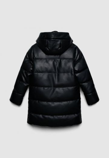 Пальто из искусственной кожи