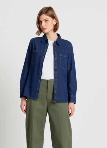 Джинсовая блузка